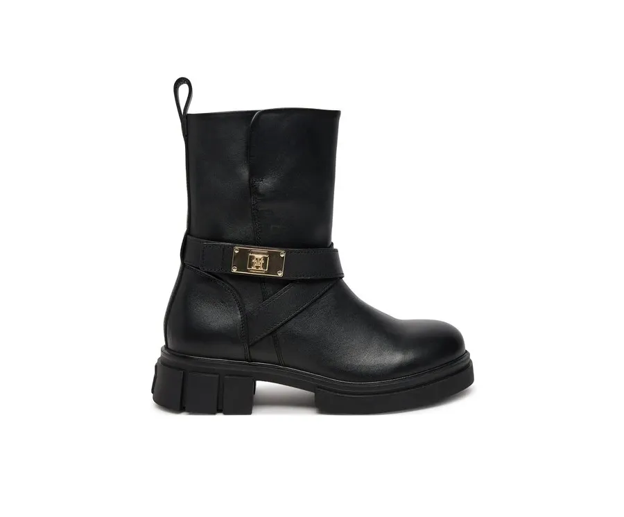 obrazek 1 Tommy Hilfiger Botki Biker Leather FW0FW08313 Czarny