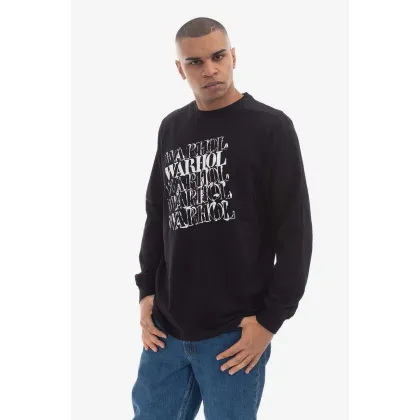 Zdjęcie Maharishi longsleeve bawełniany kolor czarny z nadrukiem 9923.BLACK-BLACK