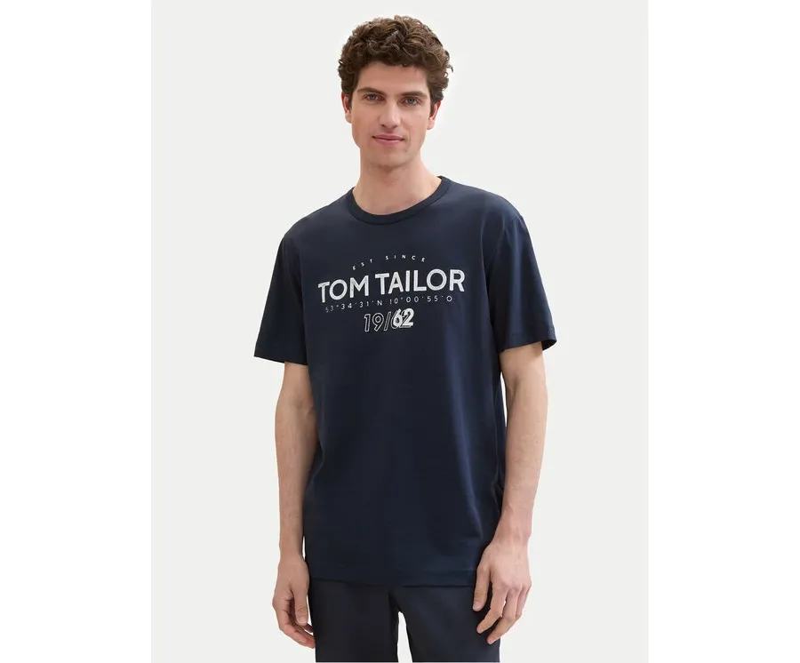 obrazek 1 Tom Tailor T-Shirt 1041871 Granatowy Regular Fit