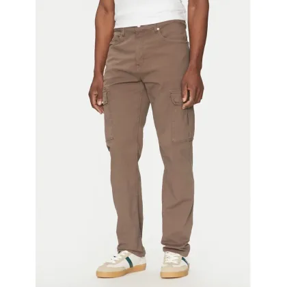 Zdjęcie Guess Spodnie materiałowe M5RA68 WGXV1 Brązowy Regular Fit