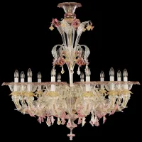 Picture A wonderful Italian glass chandelier - Murano glass