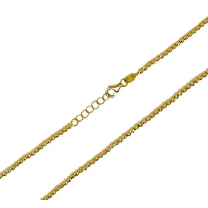Zdjęcie Łańcuszek z diamentowymi kulkami o szerokości 2mm. Długość 50 cm z redukcją do 48 cm