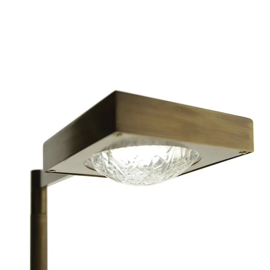 obrazek 2 Mosiężna lampa stołowa z marmurową podstawą H.50xL.22xP.32 cm