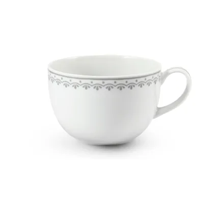 Zdjęcie Piękny kubek z porcelany Jumbo zdobiony delikatnym szarym motywem – Leander