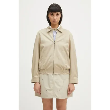 Zdjęcie Sporty & Rich kurtka bawełniana H&W Crest Prep kolor beżowy przejściowa OWW28606241CR01