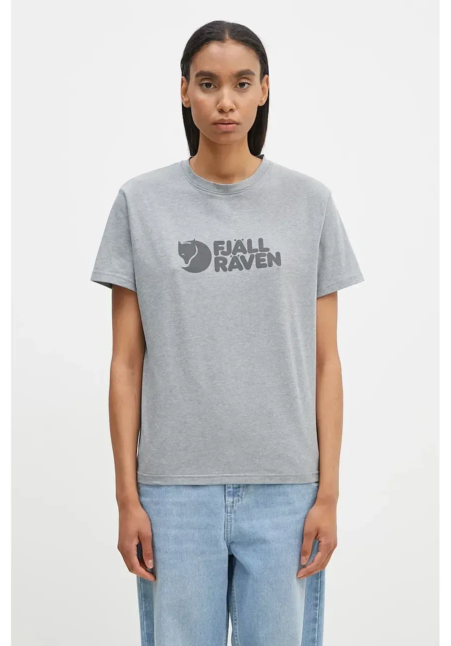obrazek 1 Fjallraven t-shirt kolor szary z nadrukiem F87146.020.999-999