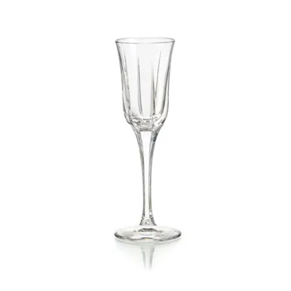 Picture Exclusive Cordial alcohol glass from the Lyric collection with a floral shape - Vista Alegre