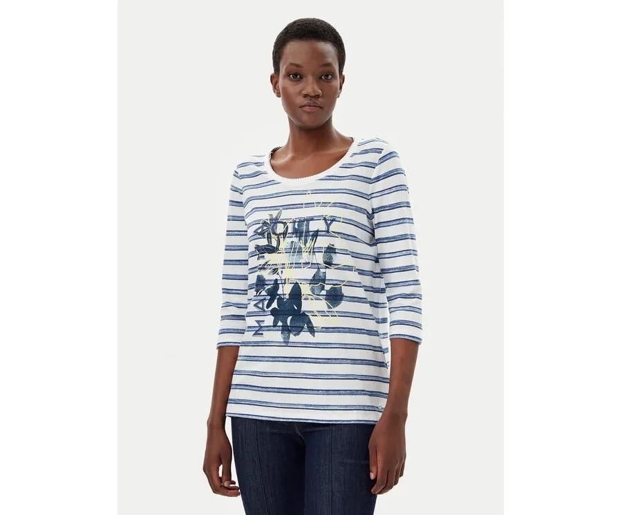 obrazek 1 Olsen Bluzka 11105010 Écru Regular Fit