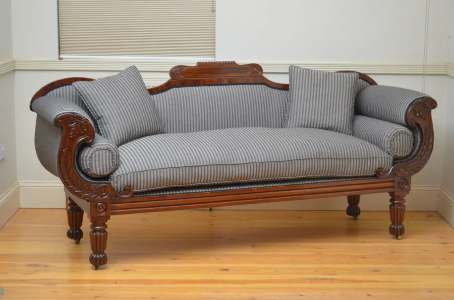 obrazek 1 Bardzo elegancka sofa mahoniowa William IV - antyk