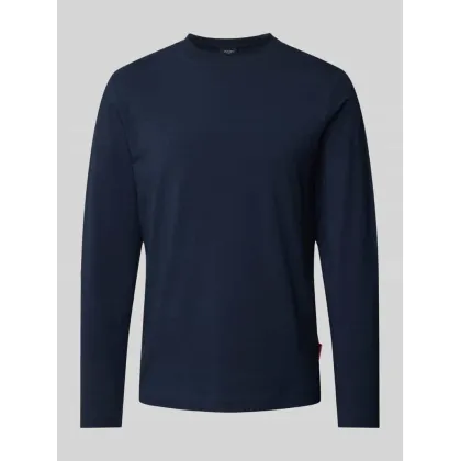 Zdjęcie Bluzka z długim rękawem i prążkowanym, okrągłym dekoltem