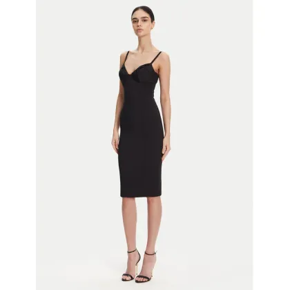 Zdjęcie Elisabetta Franchi Sukienka koktajlowa AB-702-51E2 Czarny Regular Fit