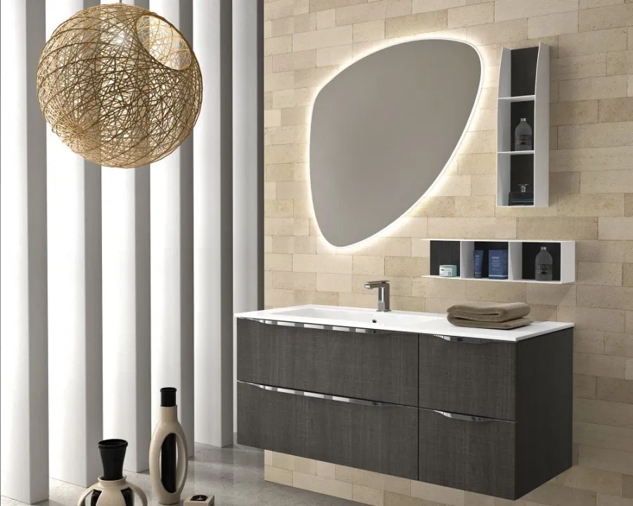 obrazek 1 Dębowy nowoczesny komplet do łazienki