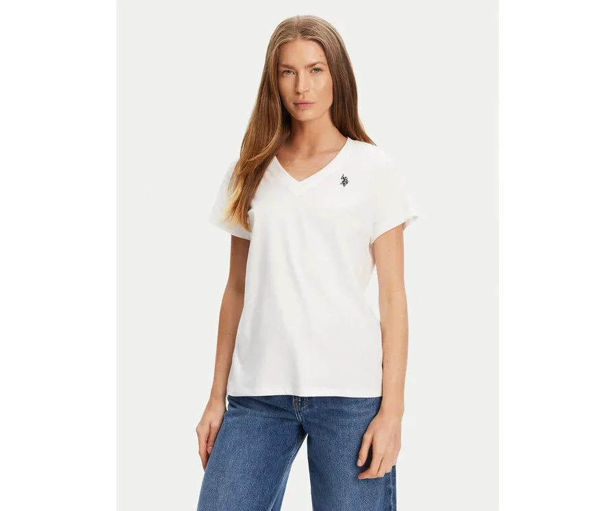obrazek 1 U.S. Polo Assn. T-Shirt WUP0635 Biały Classic Fit