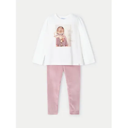Zdjęcie Mayoral Komplet bluzka i legginsy 4705 Różowy Regular Fit