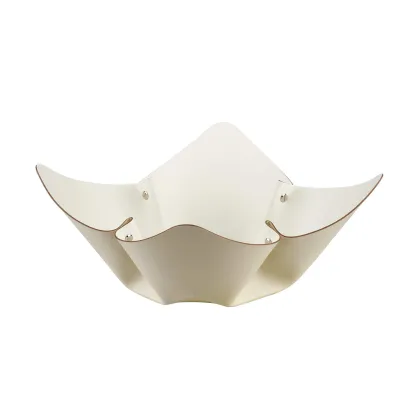 Zdjęcie Skórzana misa na owoce Ø35 cm w kształcie kwiatu