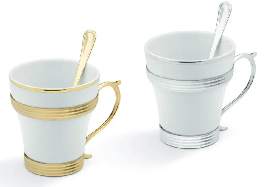 obrazek 1 Włoski zestaw 6 filiżanek z kolekcji Elegante do herbaty