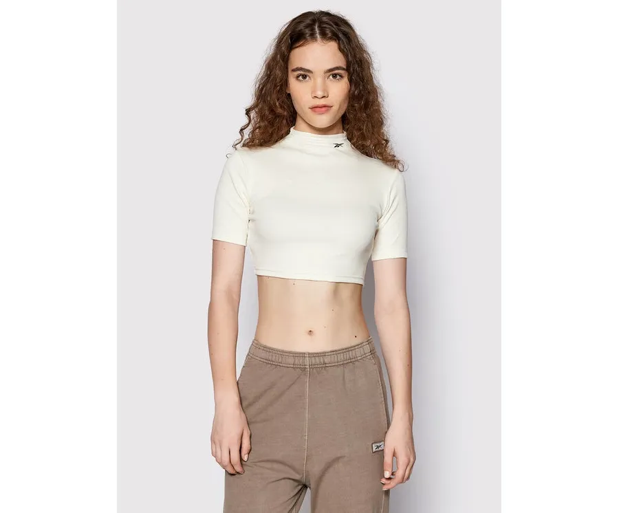 obrazek 1 Reebok Bluzka HH7370 Beżowy Slim Fit