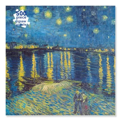 Zdjęcie Puzzle dla dorosłych Van Gogh: Gwiaździsta noc nad Rodanem (500 elementów) - Flame Tree Publishing