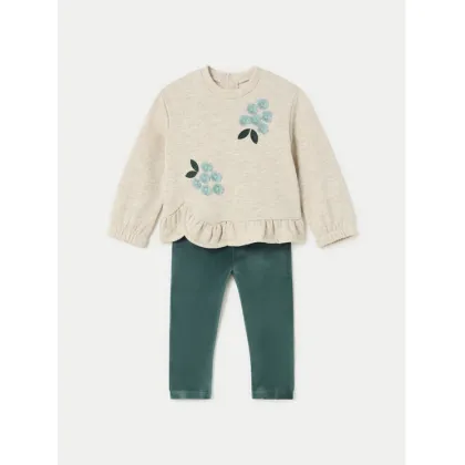Zdjęcie Mayoral Komplet bluzka i legginsy 2706 Zielony Regular Fit