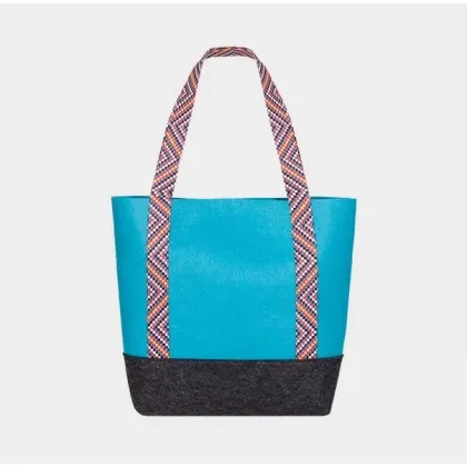 Zdjęcie Cudowna torba dwukolorowa z zadrukowanym paskiem