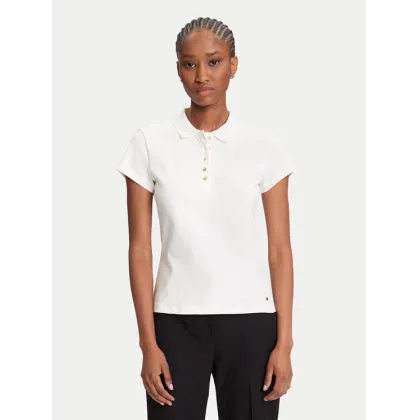 Zdjęcie Tommy Hilfiger Polo Gold Button WW0WW45768 Écru Slim Fit