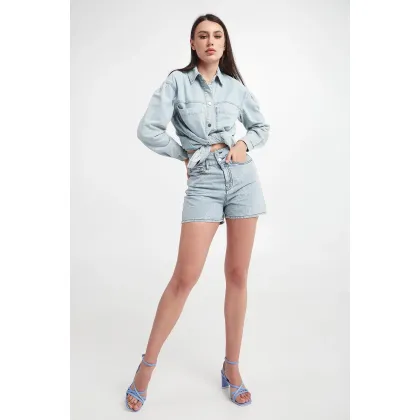 Zdjęcie Spodenki damskie jeansowe ARMANI EXCHANGE Armani Exchange