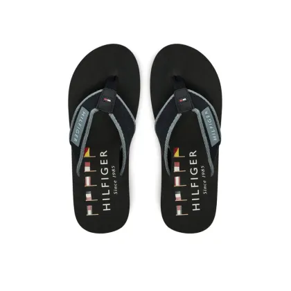 Zdjęcie Tommy Hilfiger Japonki Patch Hilfiger Beach Sandal FM0FM05435 Czarny