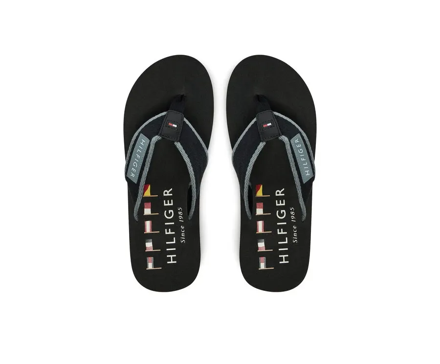 obrazek 1 Tommy Hilfiger Japonki Patch Hilfiger Beach Sandal FM0FM05435 Czarny
