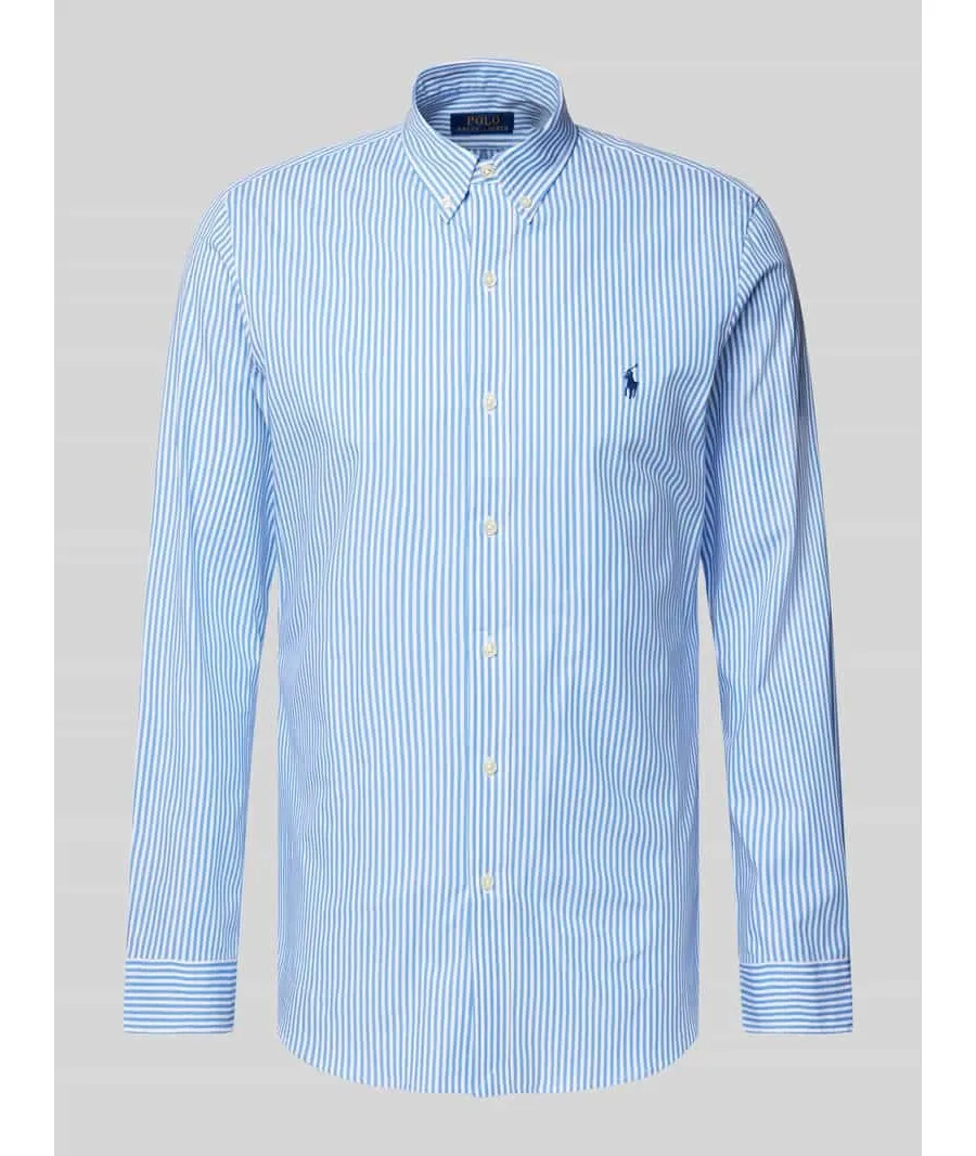 obrazek 1 Koszula casualowa o kroju slim fit z wyhaftowanym logo