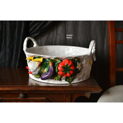 Picture A fantastic decorative basket made of ceramics