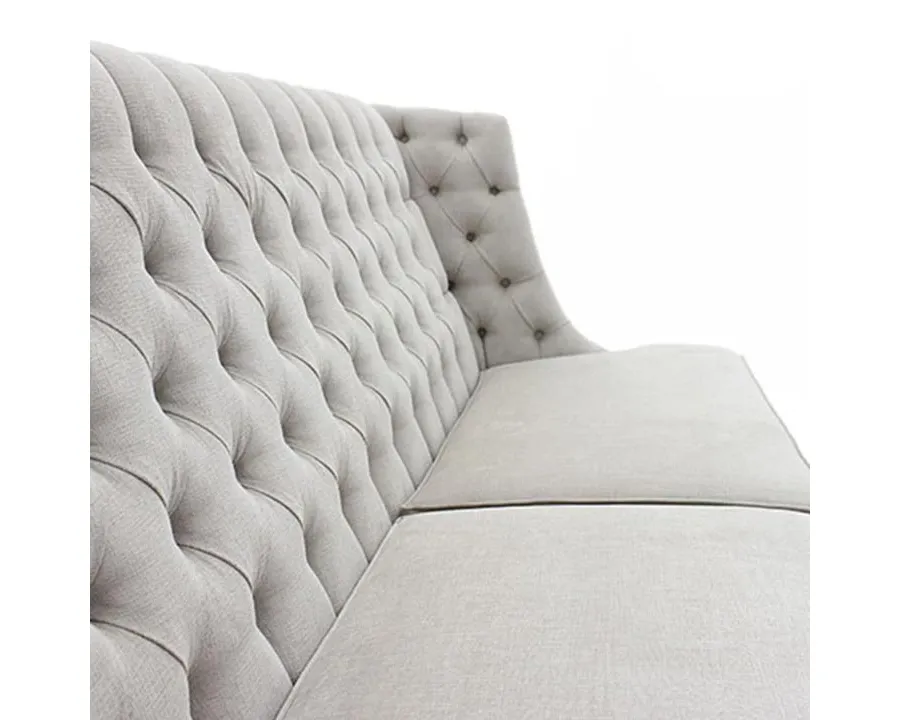 obrazek 1 Szara pikowana sofa w stylu nowoczesnym - Sevensedie