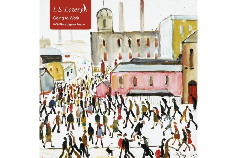 obrazek 1 Puzzle dla dorosłych L.S. Lowry: Idę do pracy - Flame Tree Publishing