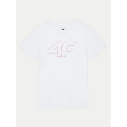 Zdjęcie 4F T-Shirt 4FJWMM00TTSHF1803 Biały Regular Fit