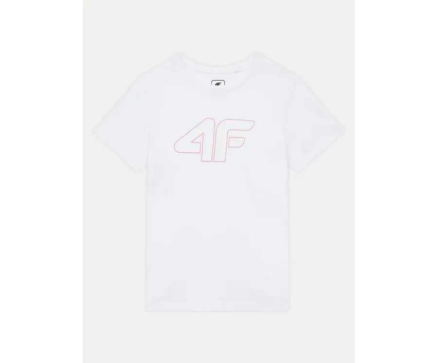 obrazek 1 4F T-Shirt 4FJWMM00TTSHF1803 Biały Regular Fit