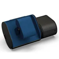 Picture Leather travel case with a rotomat for a watch - a practical gift