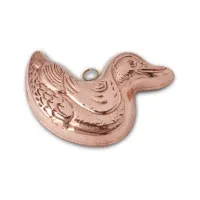 Picture Solid galvanized copper cake tin - duck 16 × 10 cm - Cu Artigiana