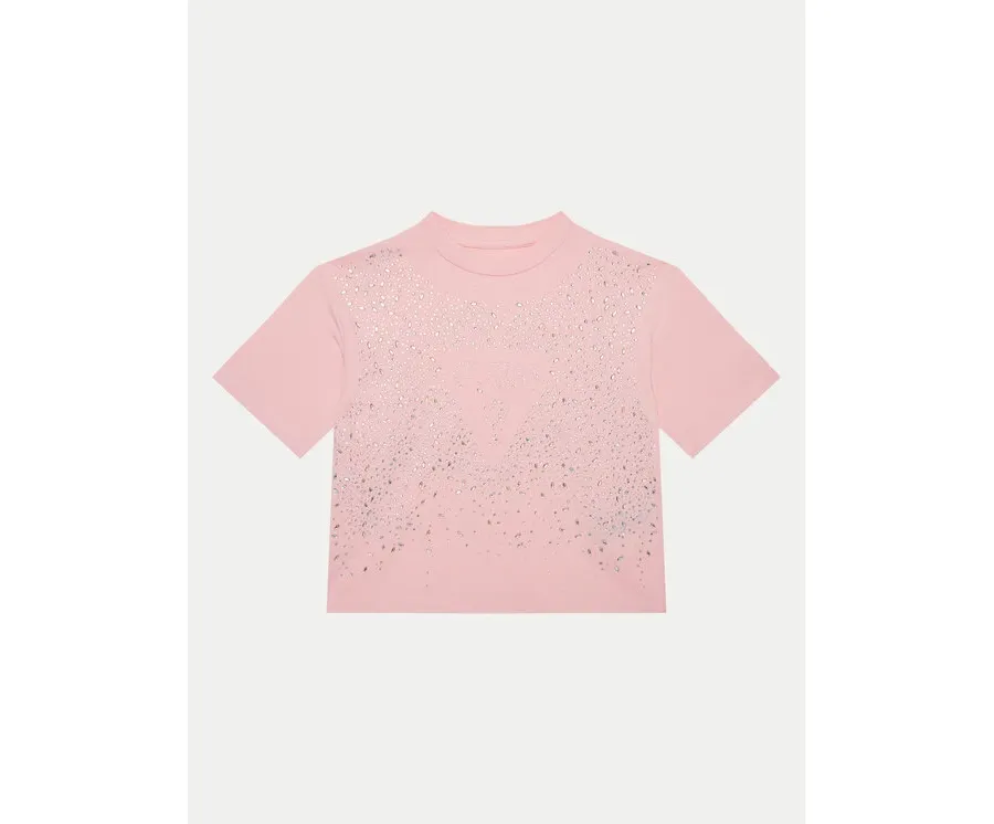 obrazek 1 Guess T-Shirt J5RI13 K6YW4 Różowy Boxy Fit