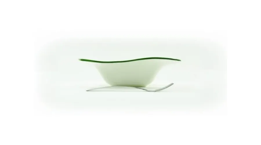 obrazek 3 Duża kwadratowa miska w kształcie fali w stylu wiejskim - Le Ceramiche