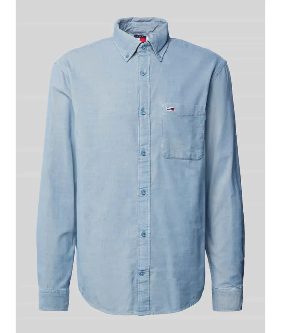 obrazek 1 Koszula sztruksowa o kroju regular fit z kołnierzykiem typu button down