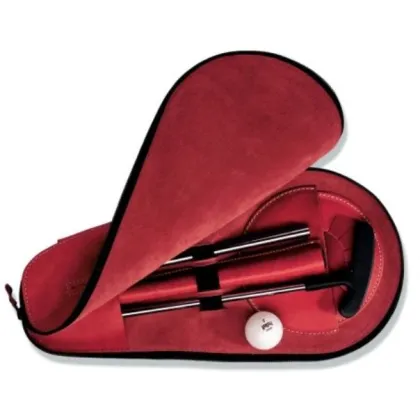 Zdjęcie Eleganckie etui skórzane na akcesoria golfowe