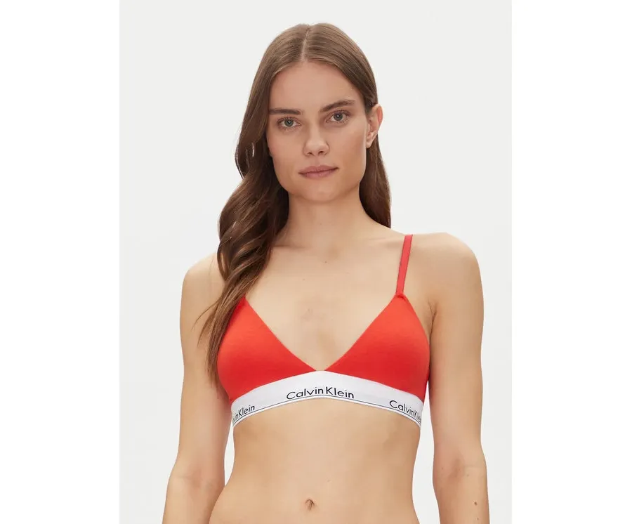 obrazek 1 Calvin Klein Underwear Biustonosz braletka Lightly Lined Triangle 000QF5650E Czerwony