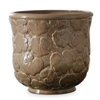 Picture Flowerpot made of glazed ceramics H.37xL.40xD.Int.34 cm