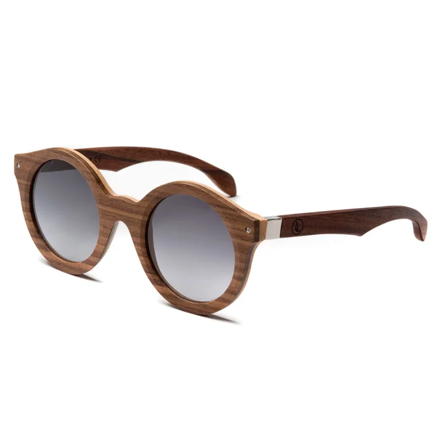 obrazek 2 Dębowe, okrągłe okulary dla kobiety - Legno Light