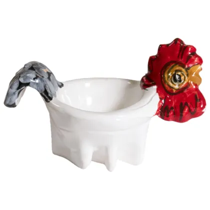 Zdjęcie Elegancka wiejska podstawka na jajko z kurą - Virginia Casa