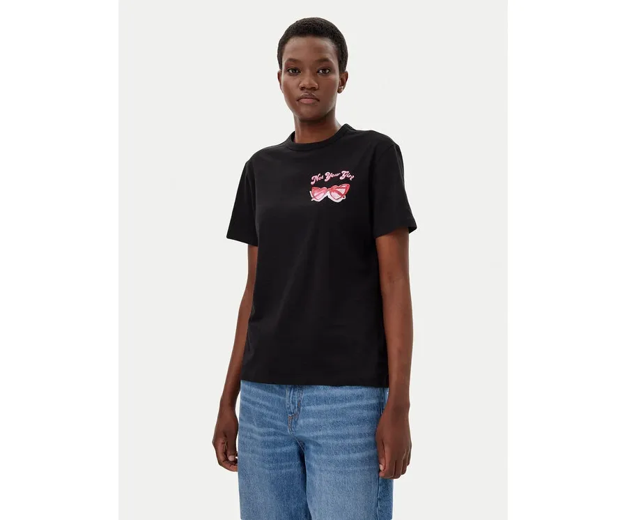obrazek 1 HUGO T-Shirt Damacia_5 50540237 Czarny Regular Fit