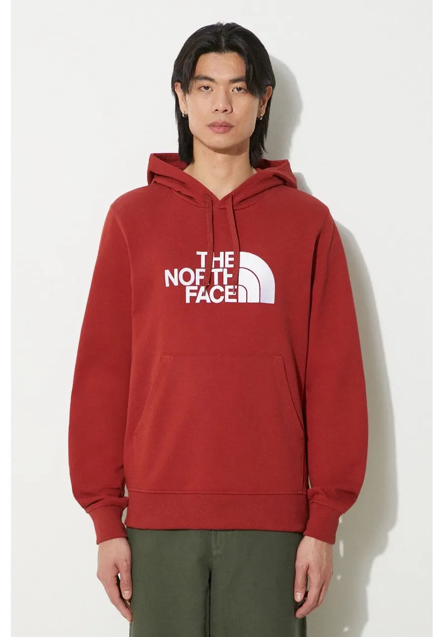 obrazek 1 The North Face bluza bawełniana M Light Drew Peak Pullover Hoodie męska kolor bordowy z kapturem z nadrukiem NF00A0TEPOJ1