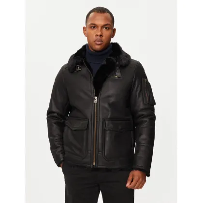 Zdjęcie Aeronautica Militare Kożuch 242PN1621763 Czarny Regular Fit
