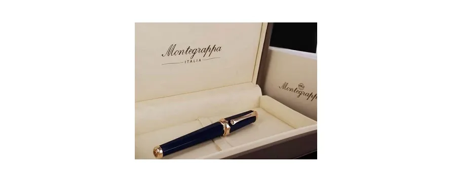 obrazek 5 Blue Gold Nietuzinkowe Pióro Kulkowe Piccola Montegrappa