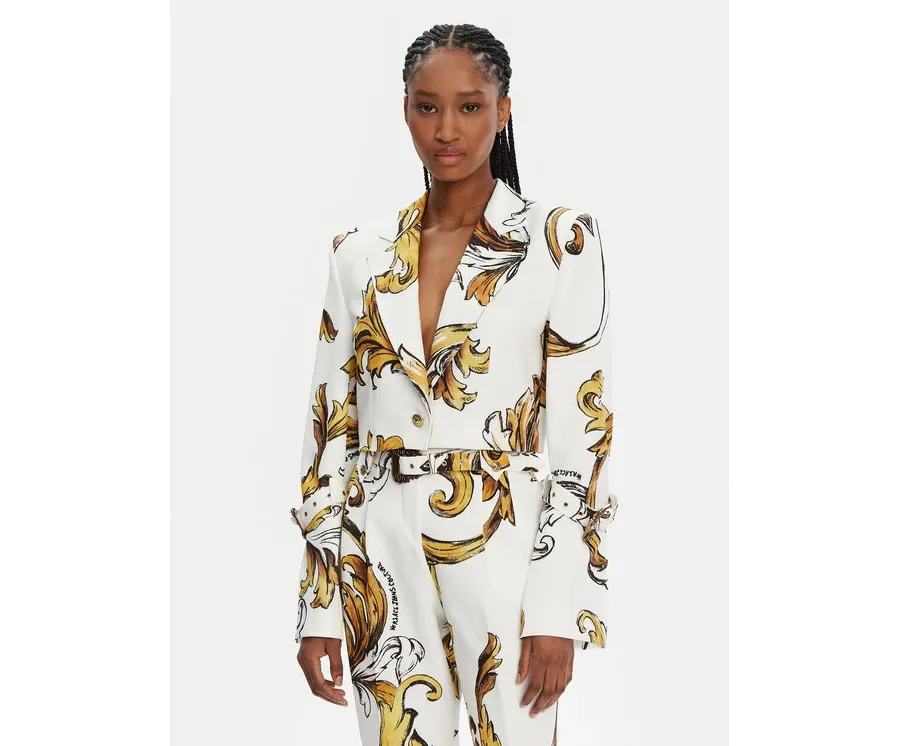 obrazek 1 Versace Jeans Couture Marynarka 78HAQ704 Biały Slim Fit
