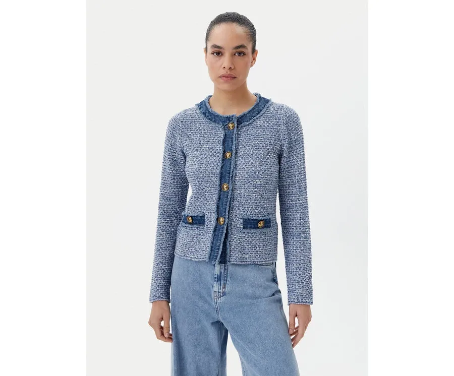 obrazek 1 Luisa Spagnoli Marynarka Cannuccia 58589 Niebieski Regular Fit
